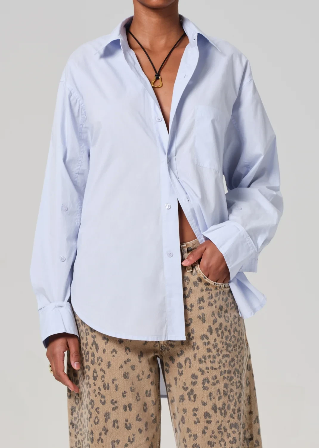 Kayla Poplin Shirt in Santa Cruz