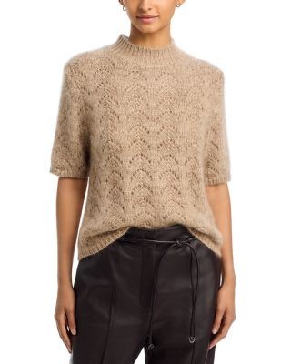 Frame The Lurex Mock Neck Sweater