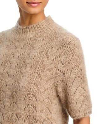 Frame The Lurex Mock Neck Sweater