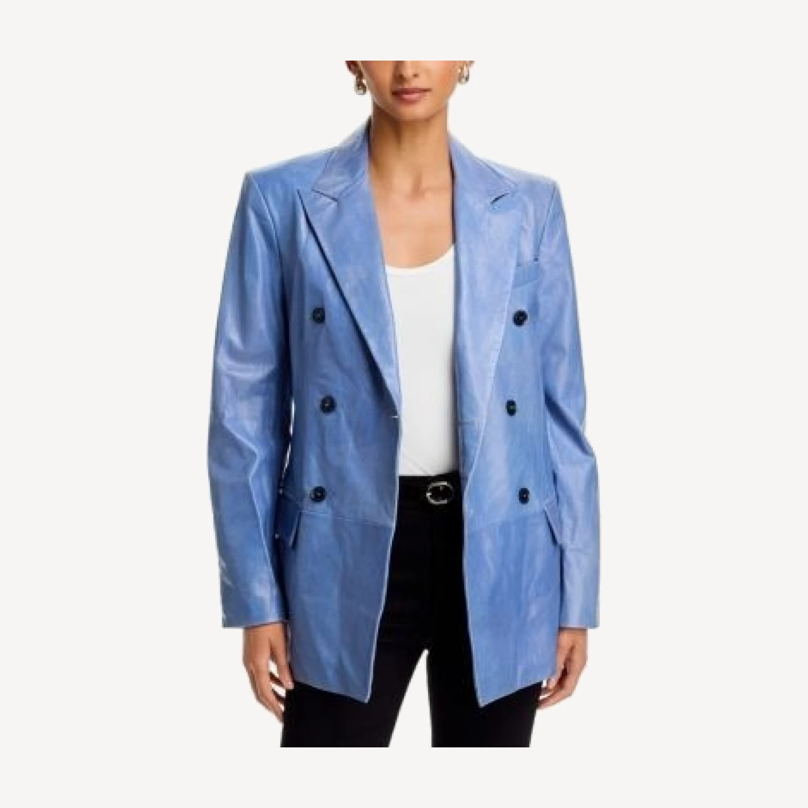 Frame The Leather Boulevard Blazer