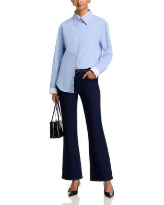 Frame The Pixie Rodeo Mid Rise Jeans in Rinse