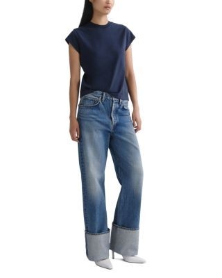 Agolde Big Cuff High Rise Straight Jeans in Liberty
