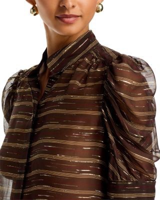 Frame The Gillian Silk Blend Top