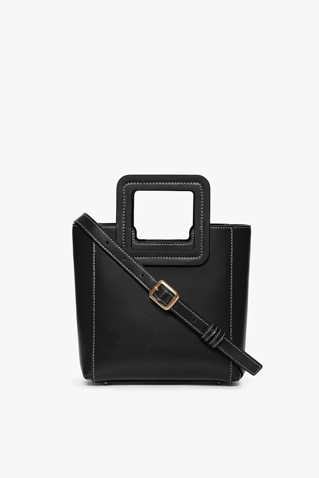 Mini Shirley Leather Bag | Black