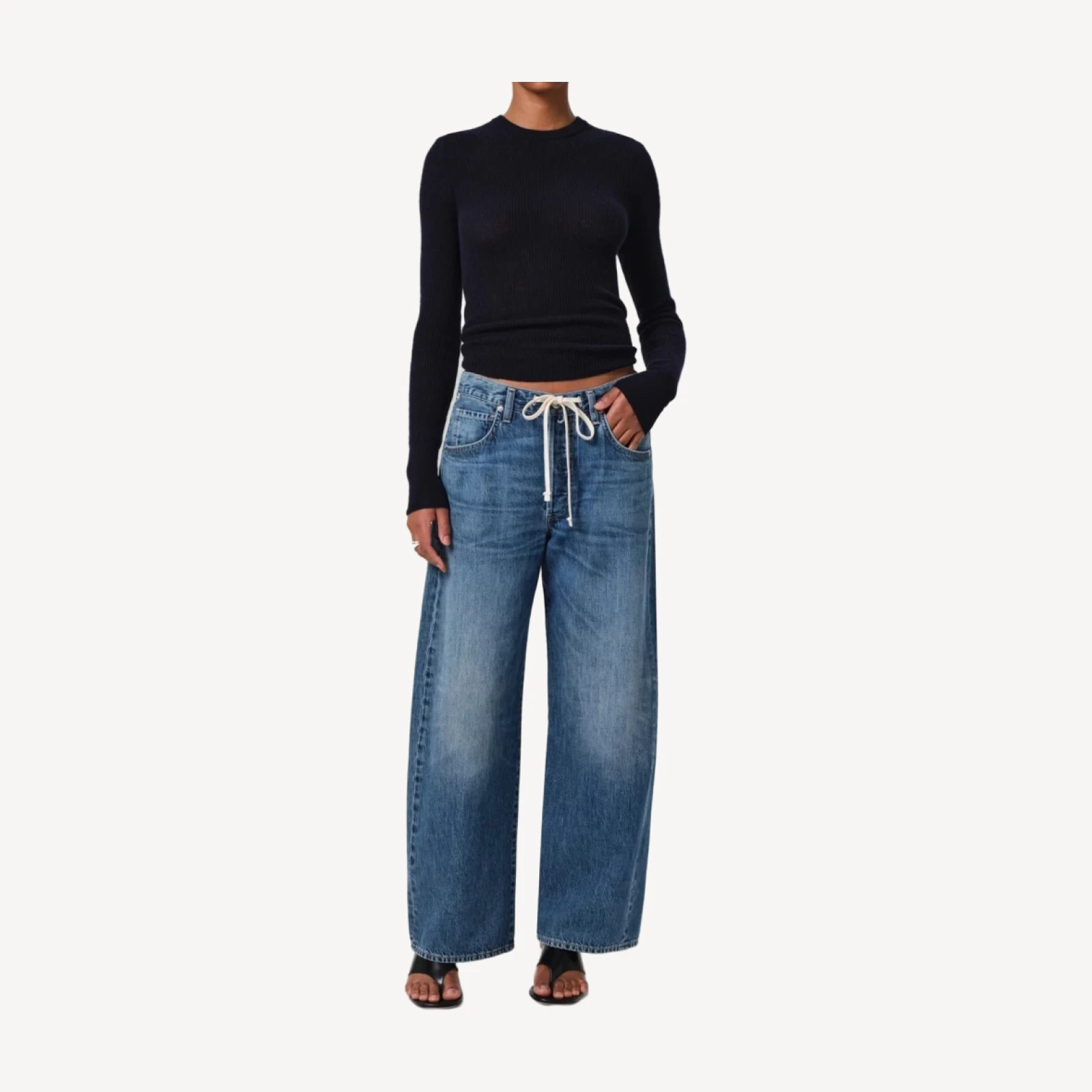 Brynn Drawstring Trouser in Atlantis
