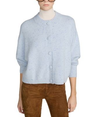 Frame The Lightweight Fleck Cashmere Cardigan