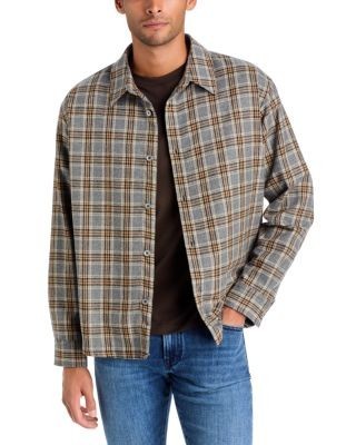 Frame Plaid Zip Overshirt Jacket