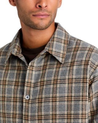 Frame Plaid Zip Overshirt Jacket