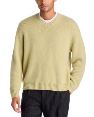 Frame Cashmere Chunky V Neck Sweater