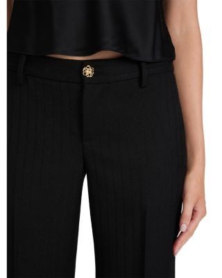 Frame The Low Wool Pinstripe Trousers
