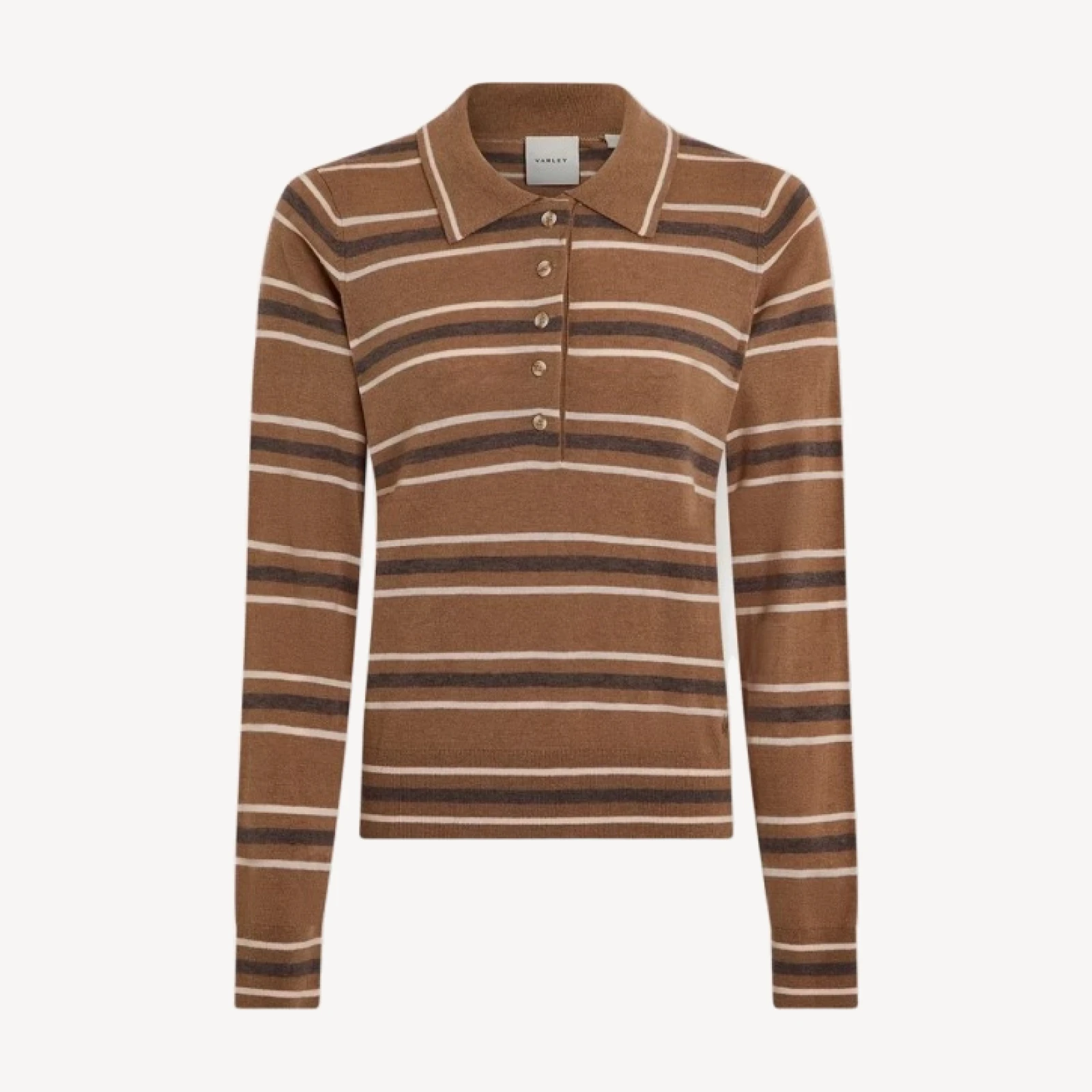 Mayra Stripe Knit Polo
