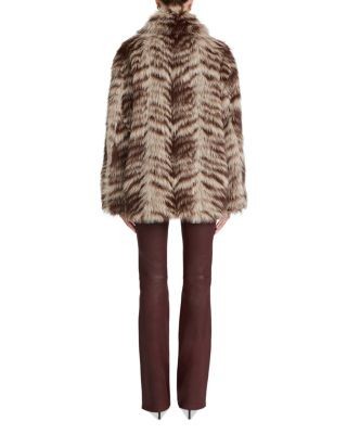Frame The Alpine Chevron Faux Fur Coat