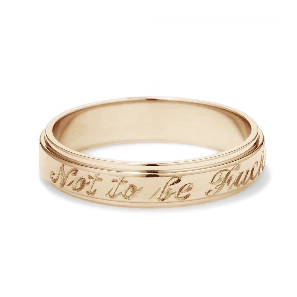 Not To Be... Band - 14k Gold, 4mm