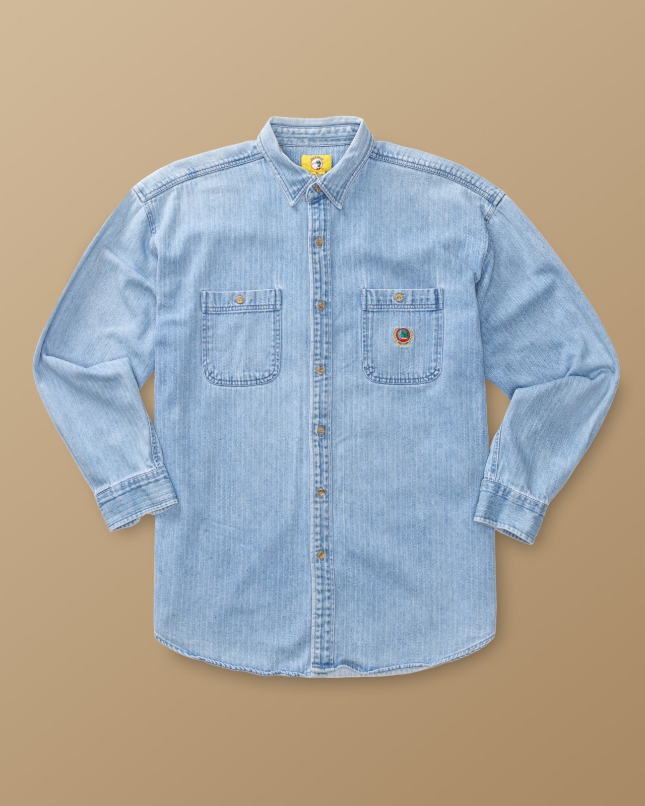 Light Wash Denim Sport Shirt XL - Duck Head Vintage