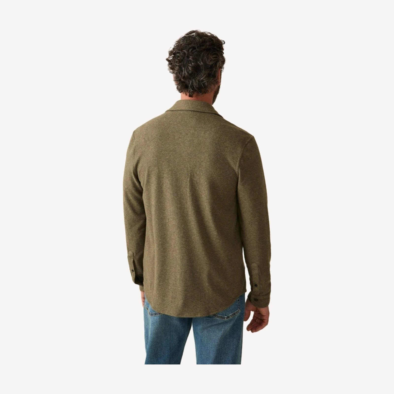 Legend Sweater Shirt - Olive Melange Twill