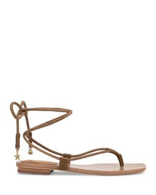 Veronica Beard Women's Rosetta Ankle Tie Sandals
