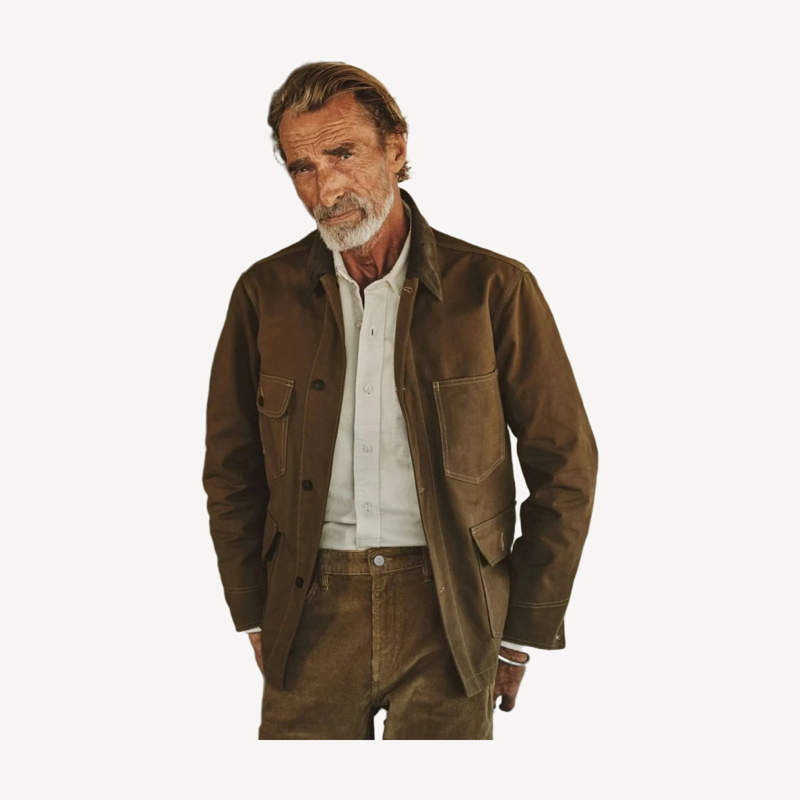 Dry Waxed Canvas Highland Jacket