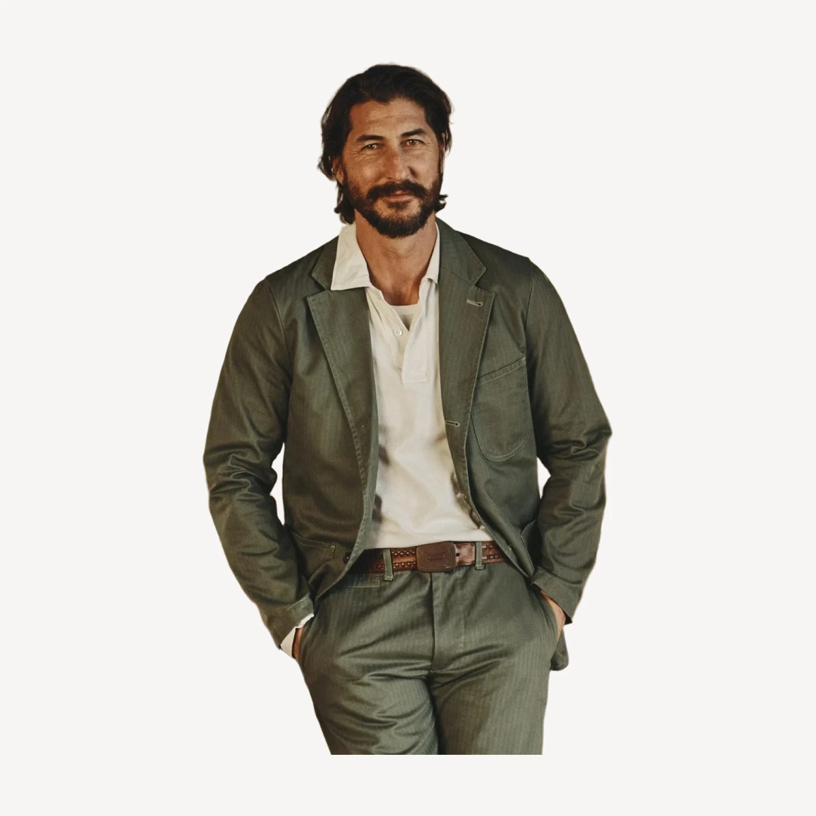 Herringbone Twill Carry-On Jacket