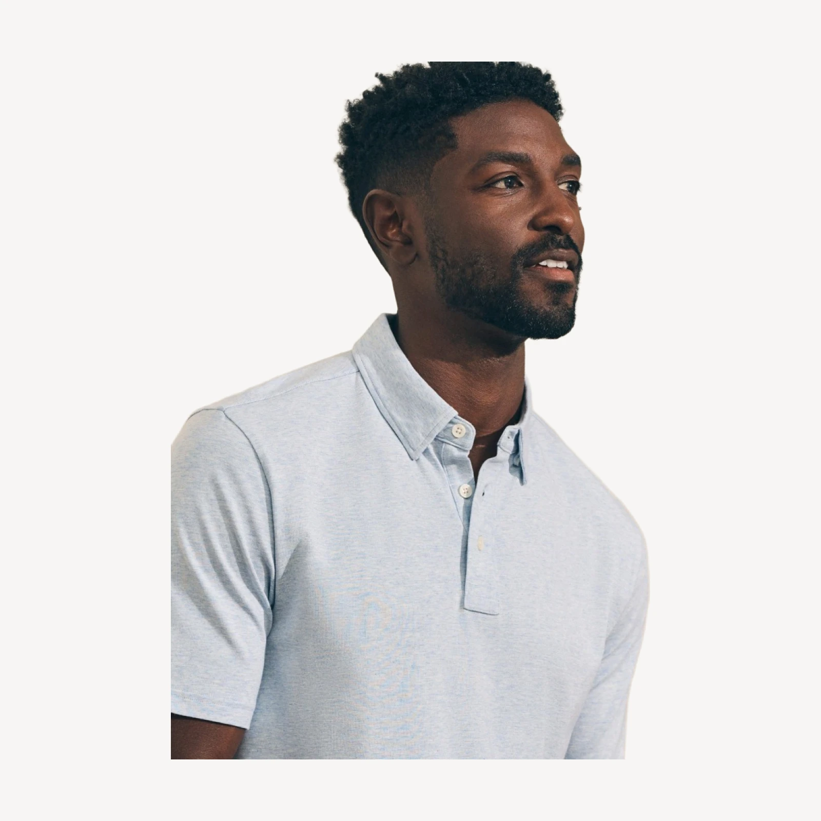 Short-Sleeve Movement Polo - Cardiff Blue Heather