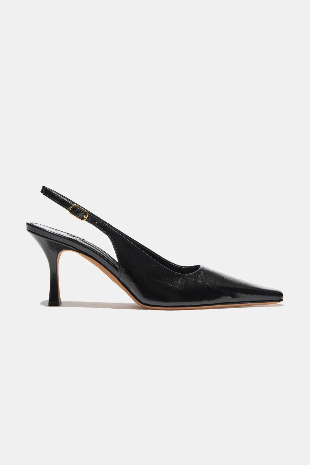 Elana in Black Embossed Eel