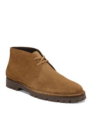 Vince Men's Jerome Black Leather Lace Up Desert Boot