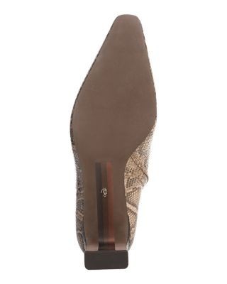 Sam Edelman Women's Saige Two Tone Embossed Leather Ankle Boots
