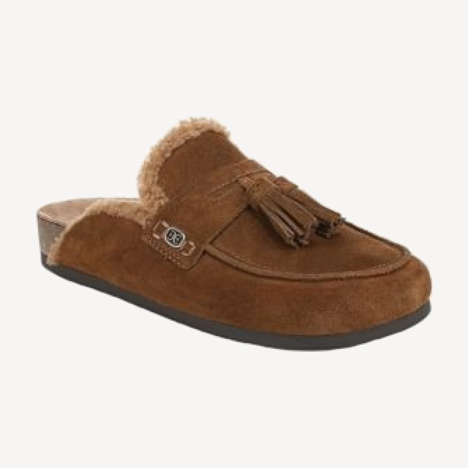 Sam Edelman Women's Astrid Cozy Suede Faux Shearling Mules