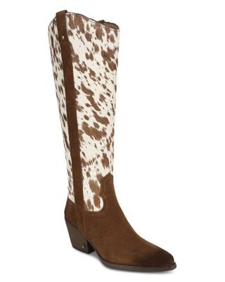 Sam Edelman Women's Wyatt Calf Hair Western Boots