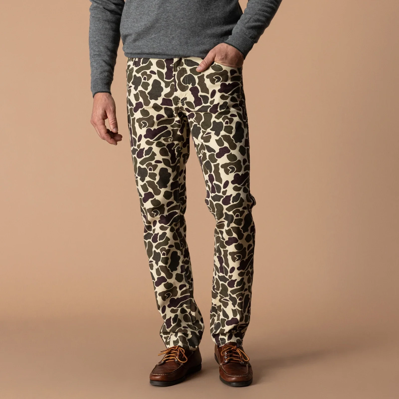 Field Canvas Five-Pocket - Sandrift Khaki Camo