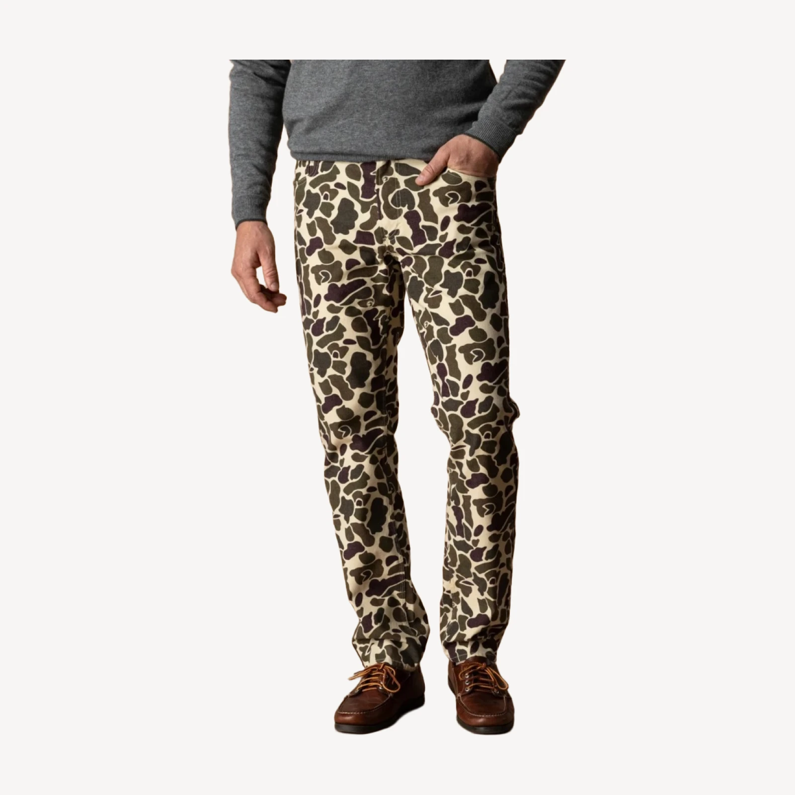 Field Canvas Five-Pocket - Sandrift Khaki Camo