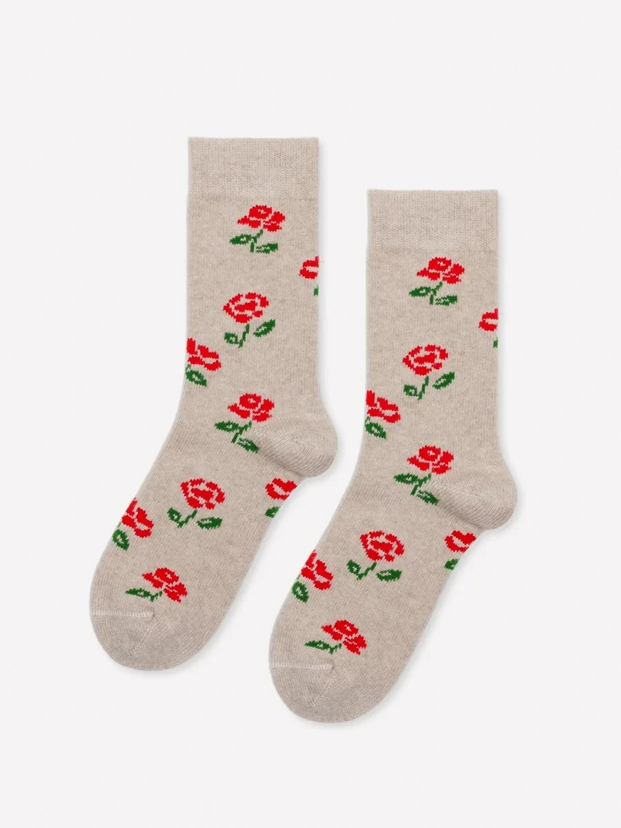 ROSE CASHMERE CREW