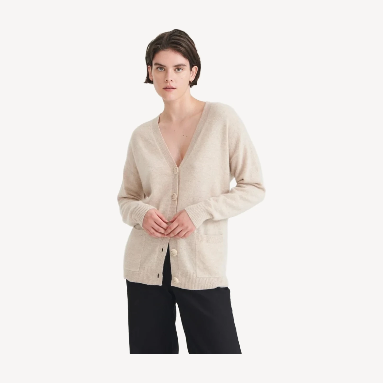 Signature Cashmere Boyfriend Cardigan