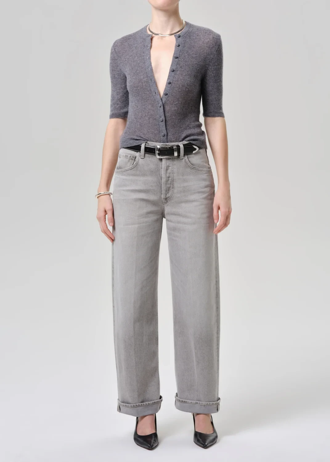 Ayla Baggy in Quartz Grey