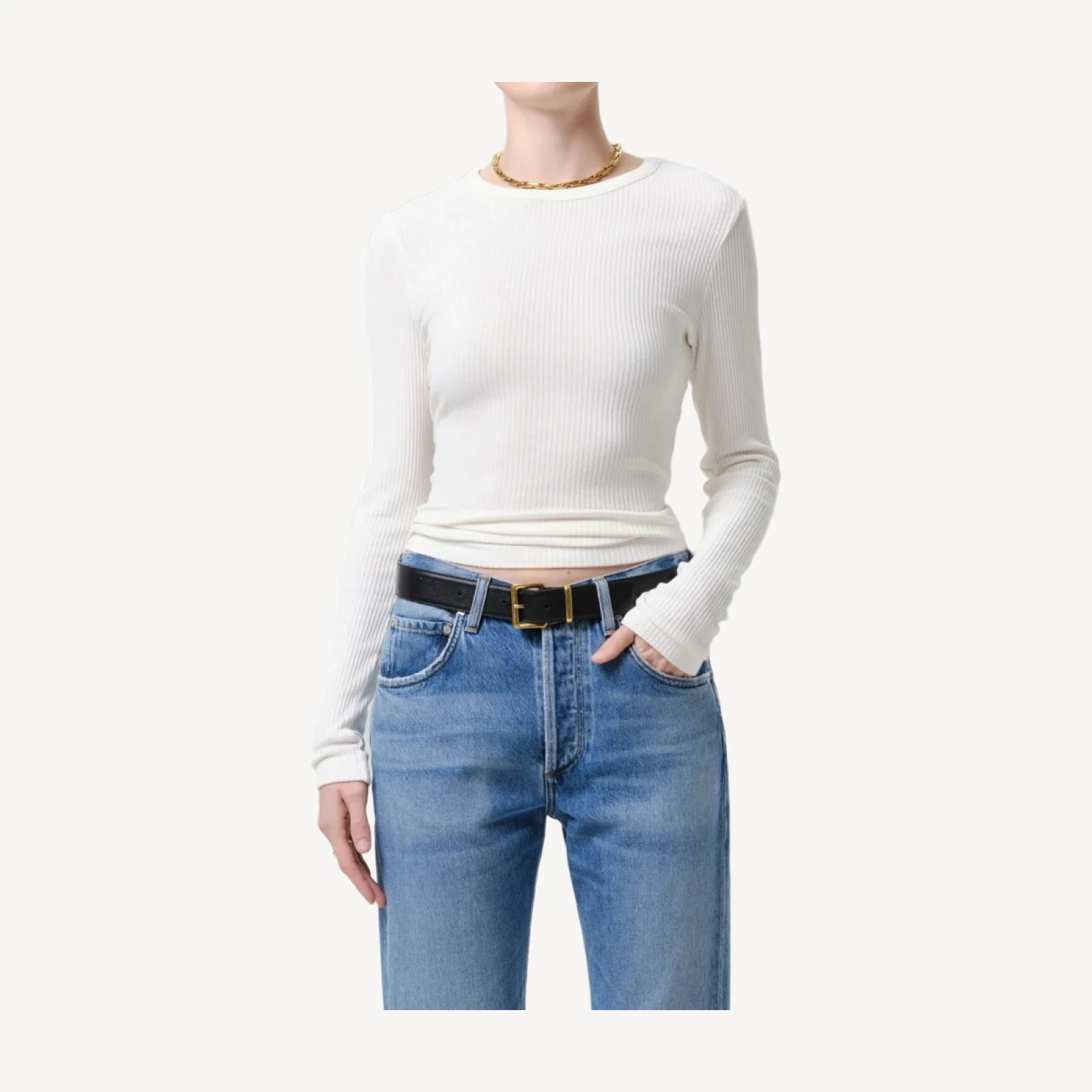 Bina Crewneck in Pashmina