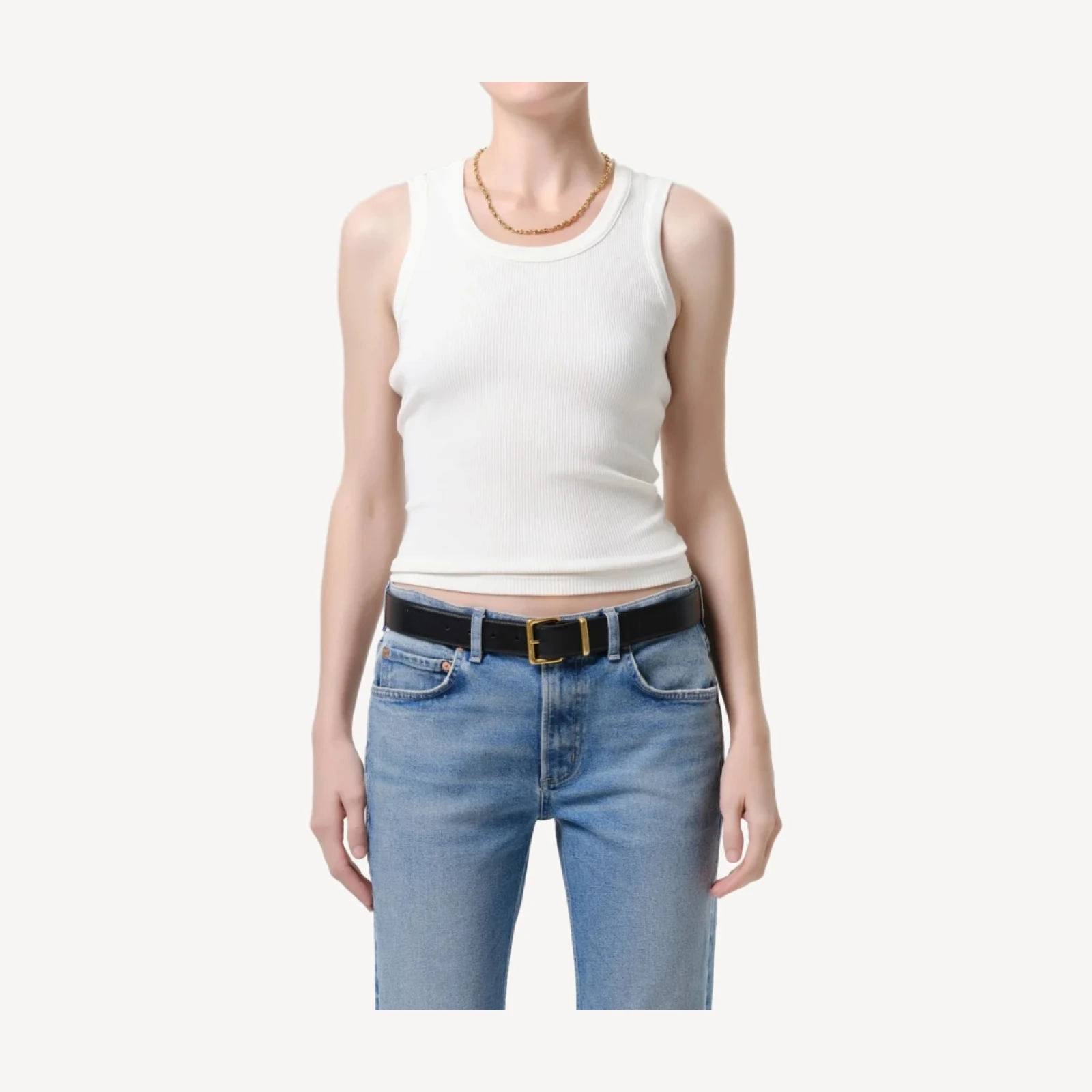 Isabel Rib Tank in Pashmina