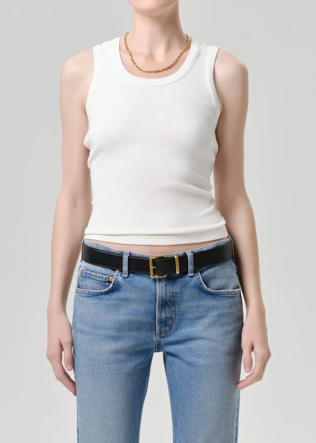 Isabel Rib Tank in Pashmina