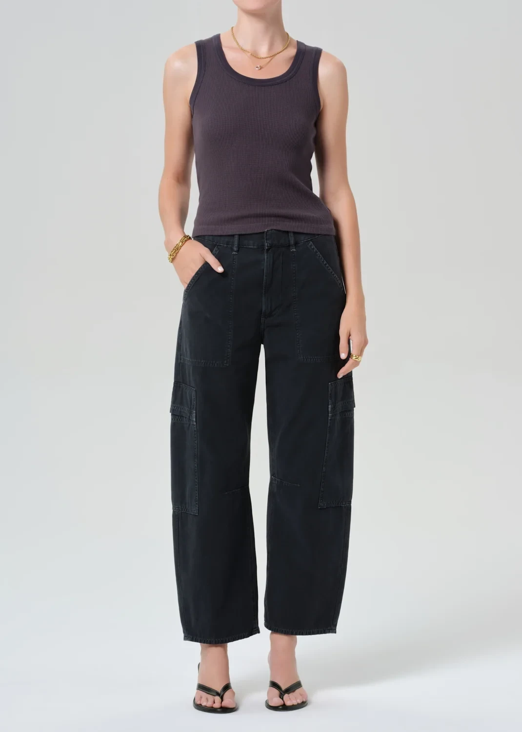 Marcelle Cargo in Washed Black