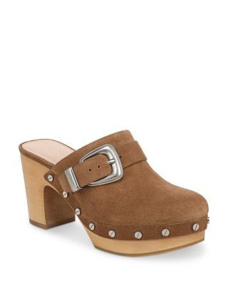 Veronica Beard Women's Larken Studded Platform Clogs