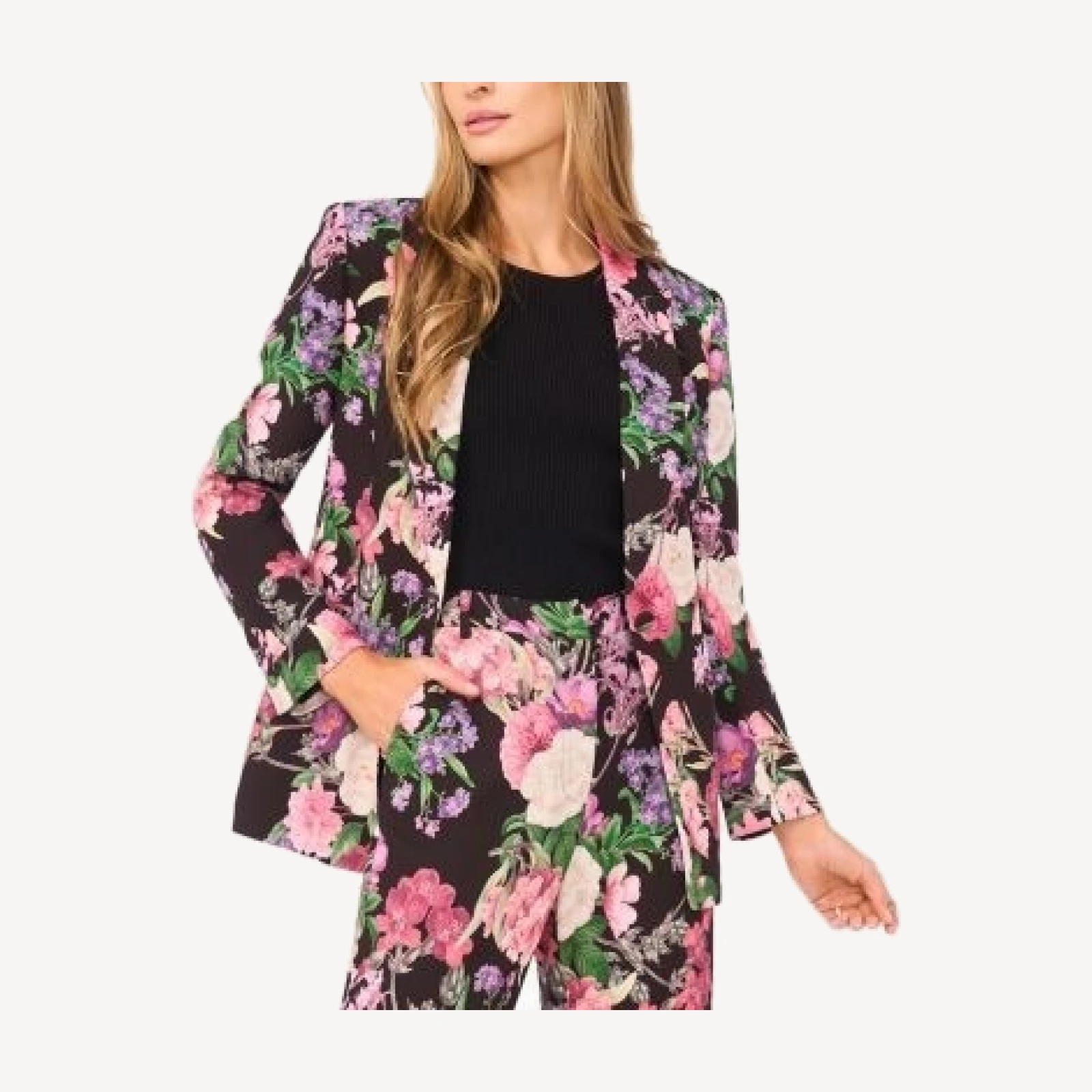 Ted Baker Arden Floral Notch Collar Blazer