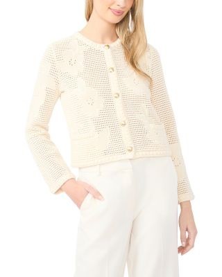 Ted Baker Dana Floral Pointelle Cardigan