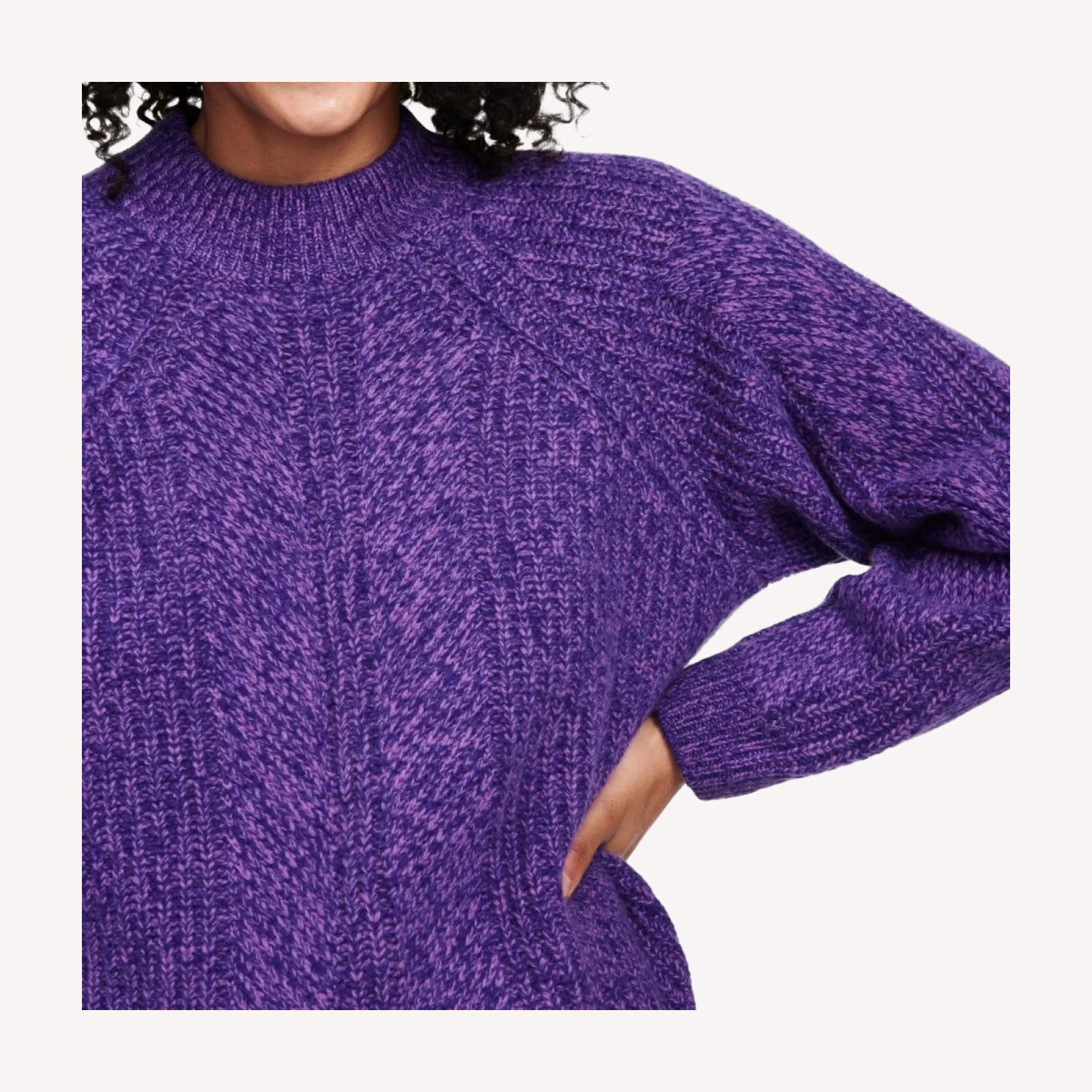 Cashmino Textured Crewneck Sweater