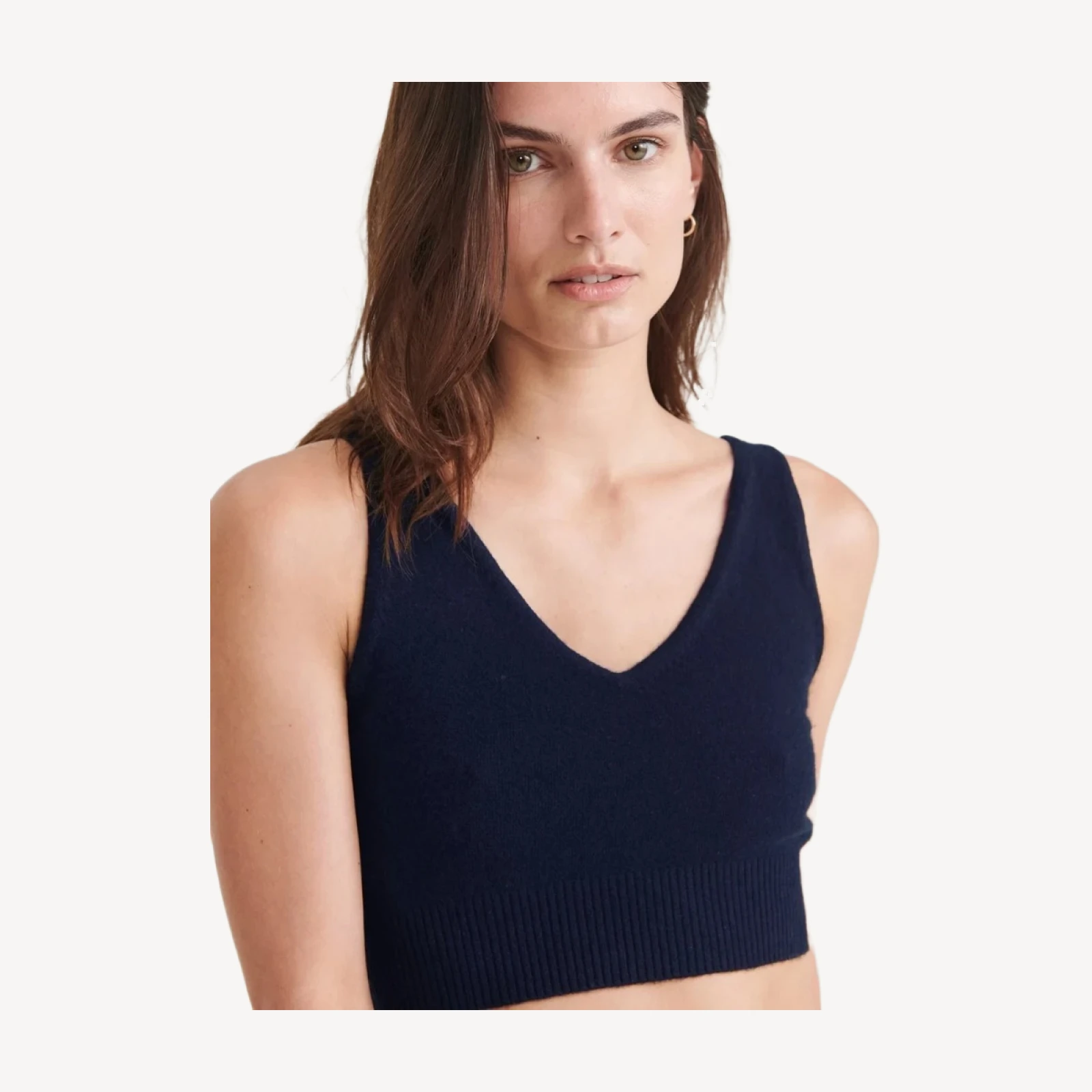 Signature Cashmere Longline Bra Tops