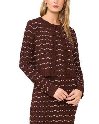 Ted Baker Sherry Scallop Ripple Cardigan Sweater