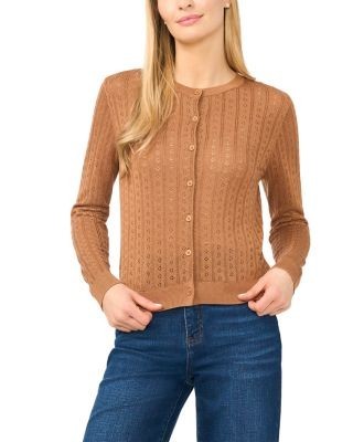 Ted Baker Valerie Pointelle Stitch Cardigan Sweater