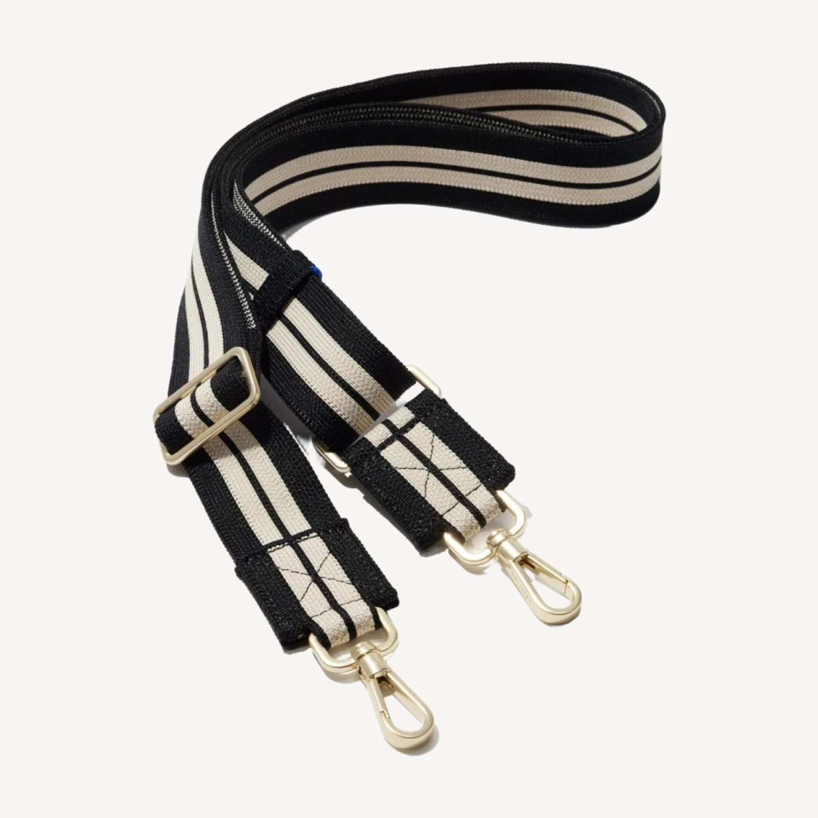 The Crossbody Strap - Black and White Stripe