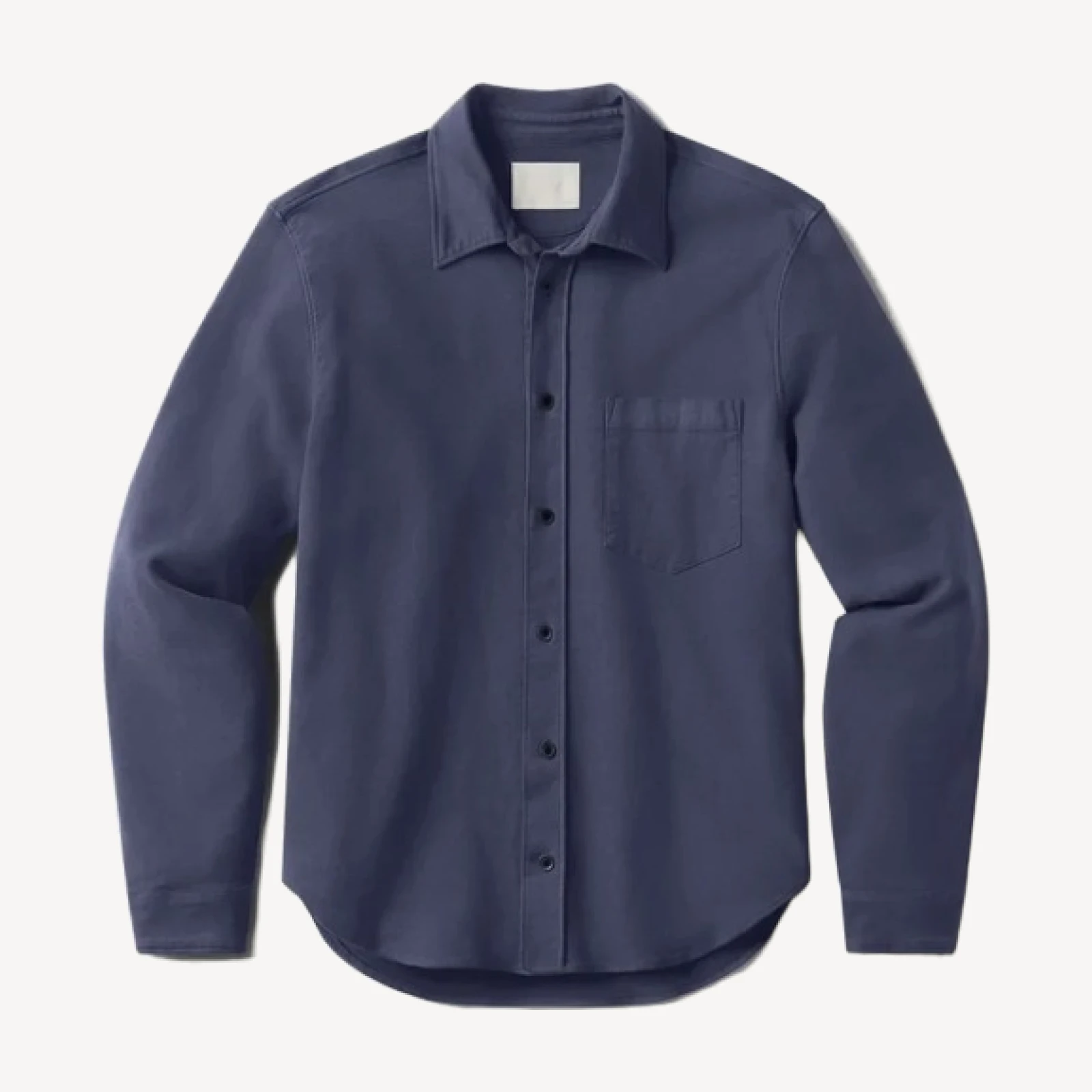 Luca Bucket Dye Shirt French Terry in Night Flight