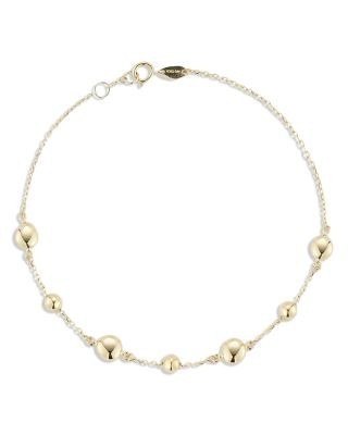 Bloomingdale's Fine Collection Button Disc Chain Link Bracelet in 14K Yellow Gold