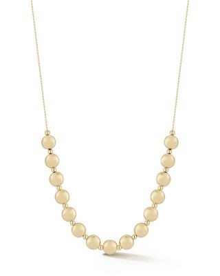Bloomingdale's Fine Collection Bold Button Collar Necklace in 14K Yellow Gold, 16.5-18
