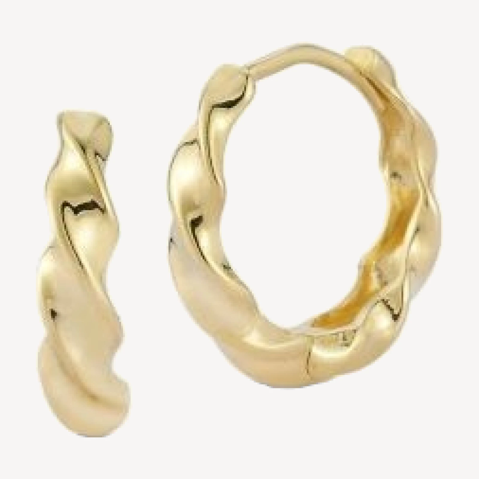 Bloomingdale's Fine Collection Twist Hoop Earrings in 14K Yellow Gold