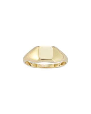Bloomingdale's Fine Collection Square Signet Ring in 14K Yellow Gold